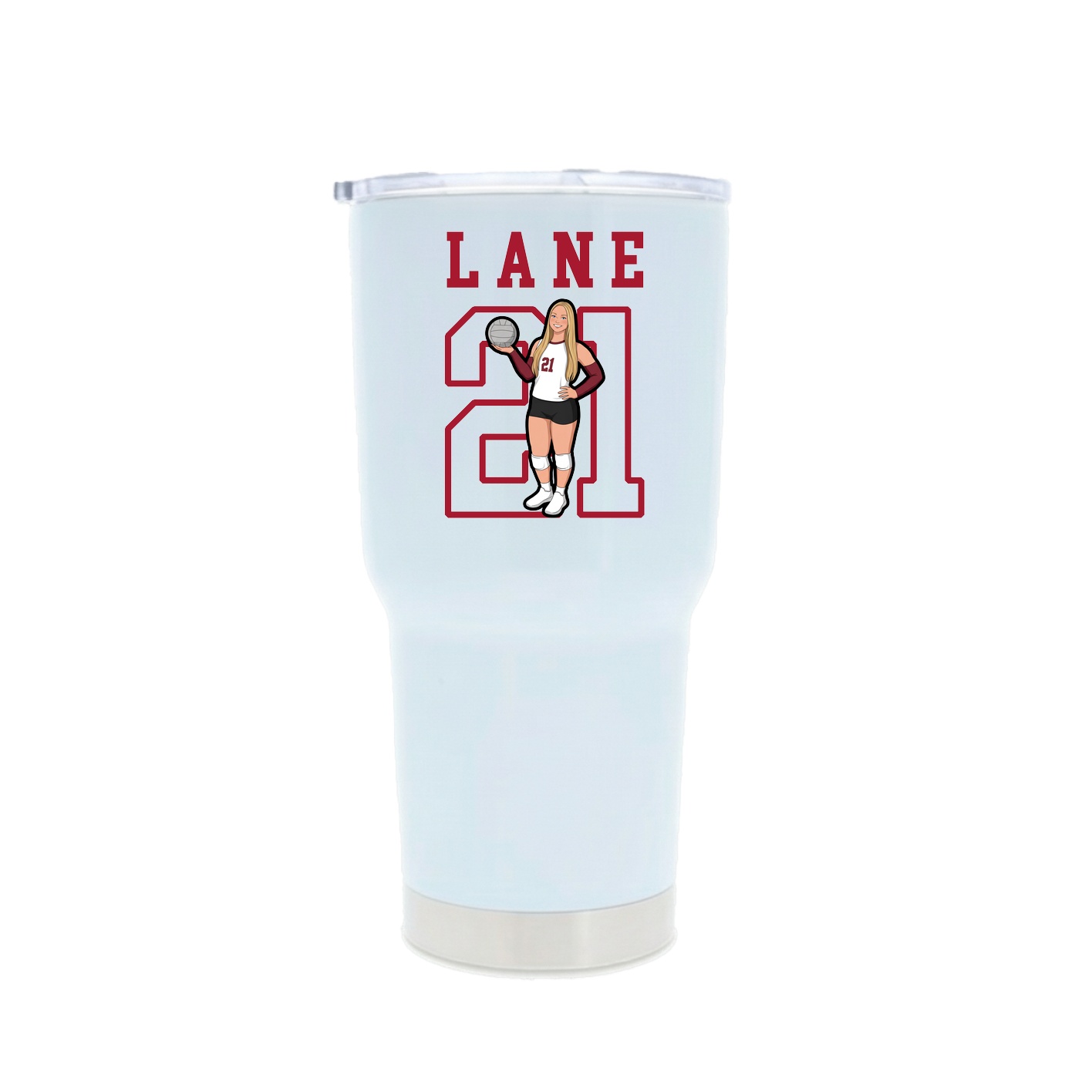 30oz Stainless Steel Tumbler — Shirsey in White