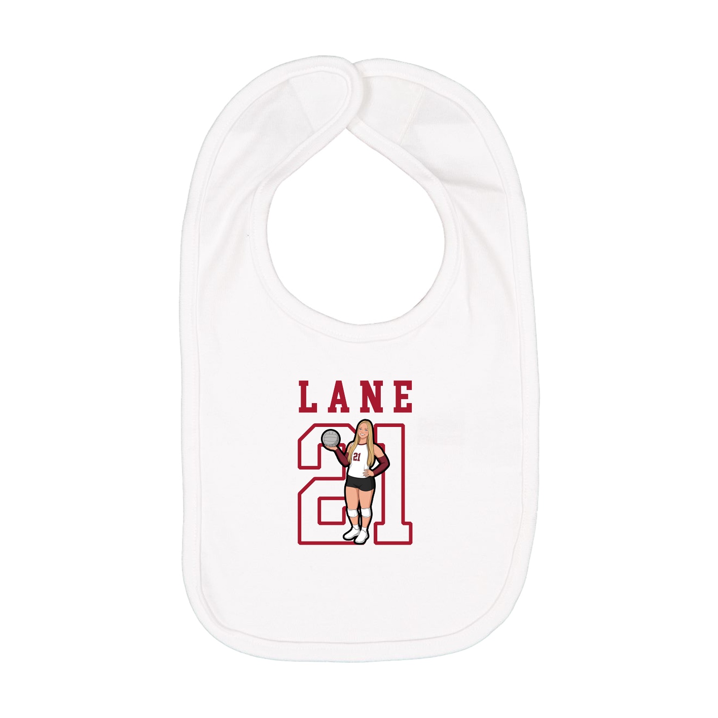 Infant Bib — Shirsey in White