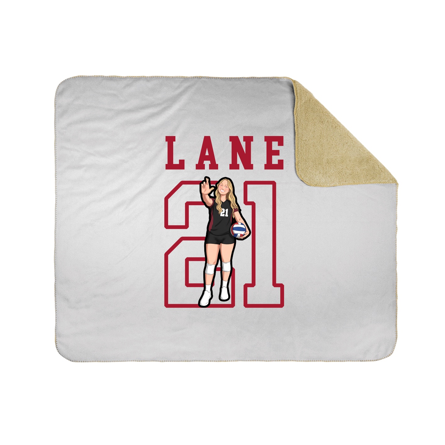 Throw Blanket — Shirsey in White