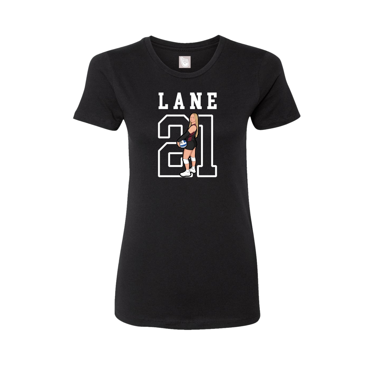 Fitted Women's Tee — Shirsey in Black