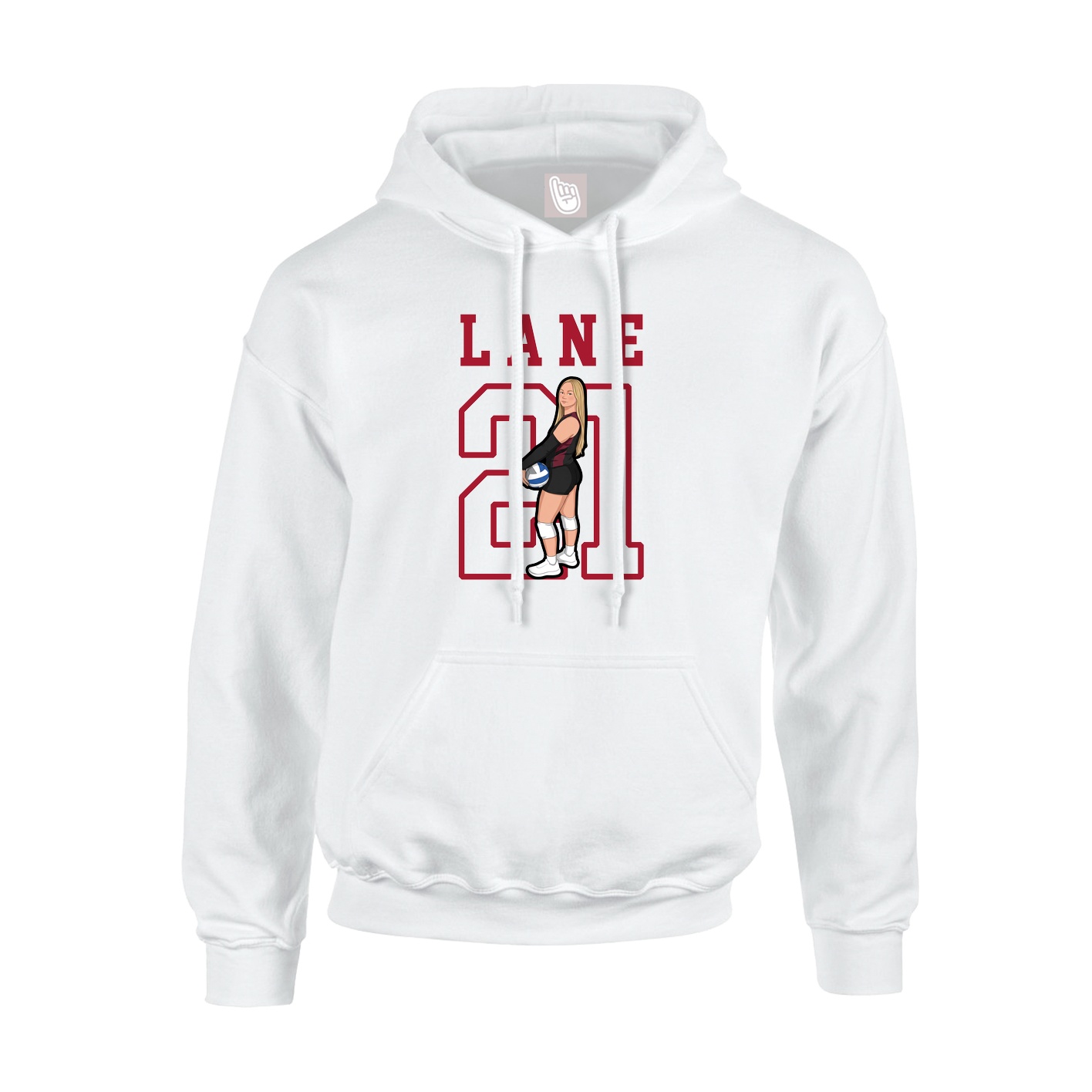 Hoodie — Shirsey in White