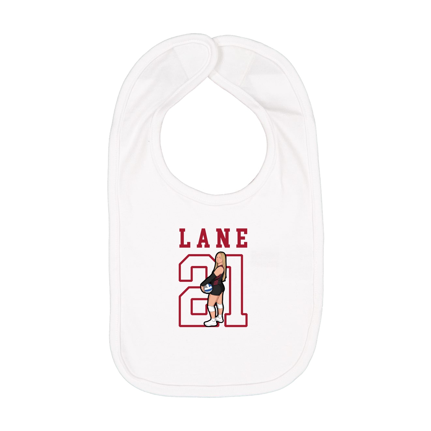 Infant Bib — Shirsey in White
