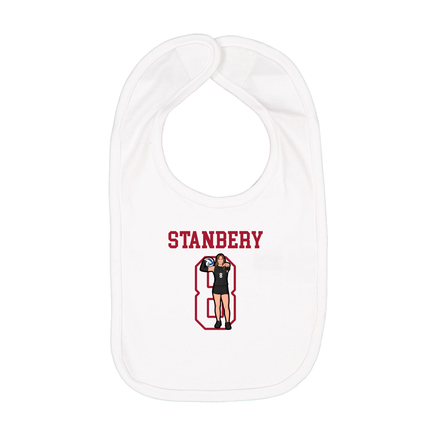 Infant Bib — Shirsey in White