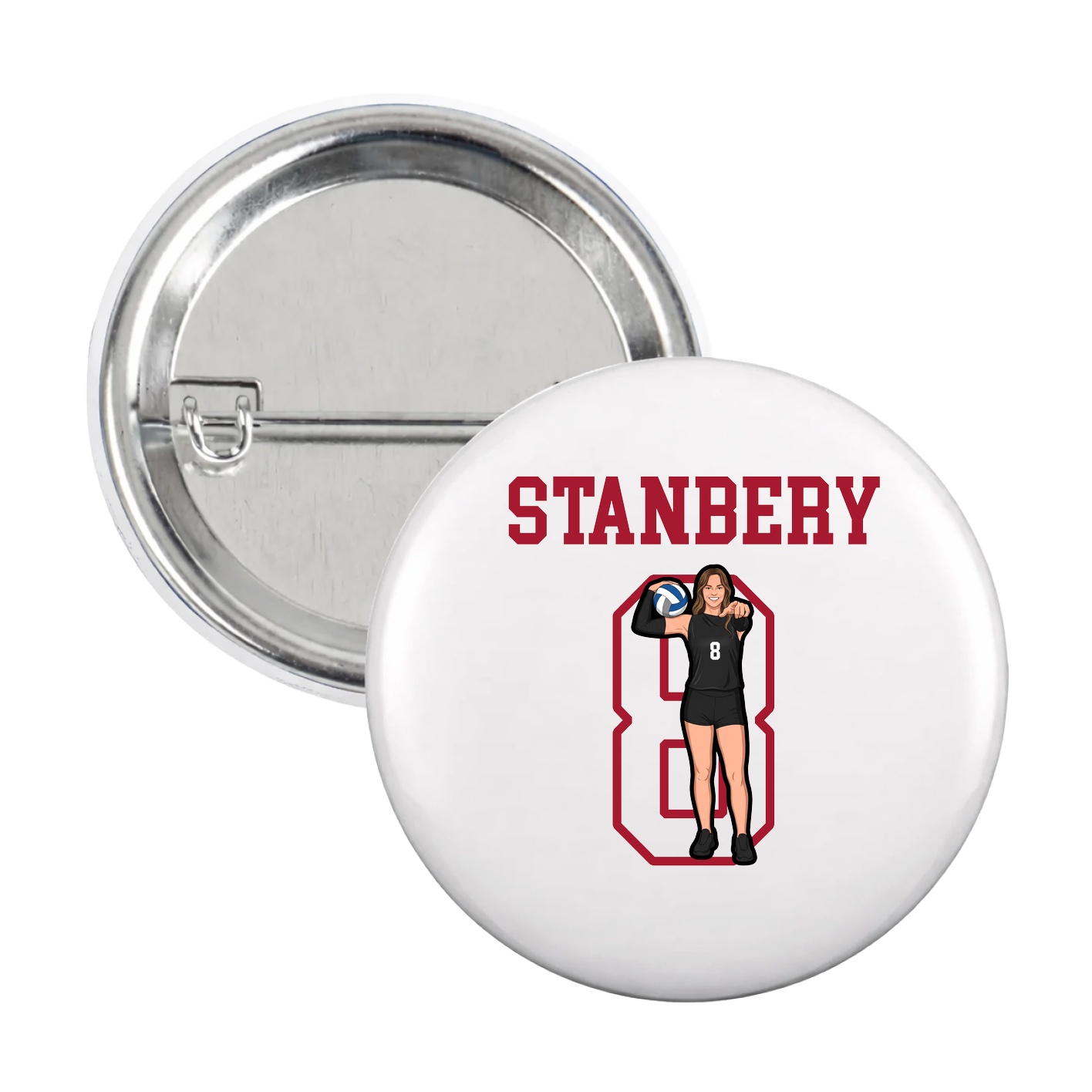 Game Day Button — Shirsey in White