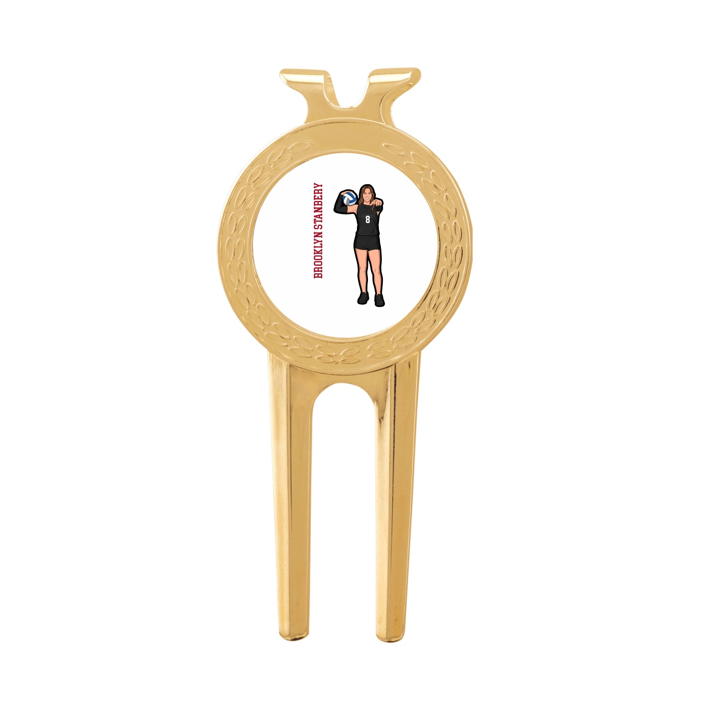 Divot Tool with Ball Marker — Name Vertical in Classic