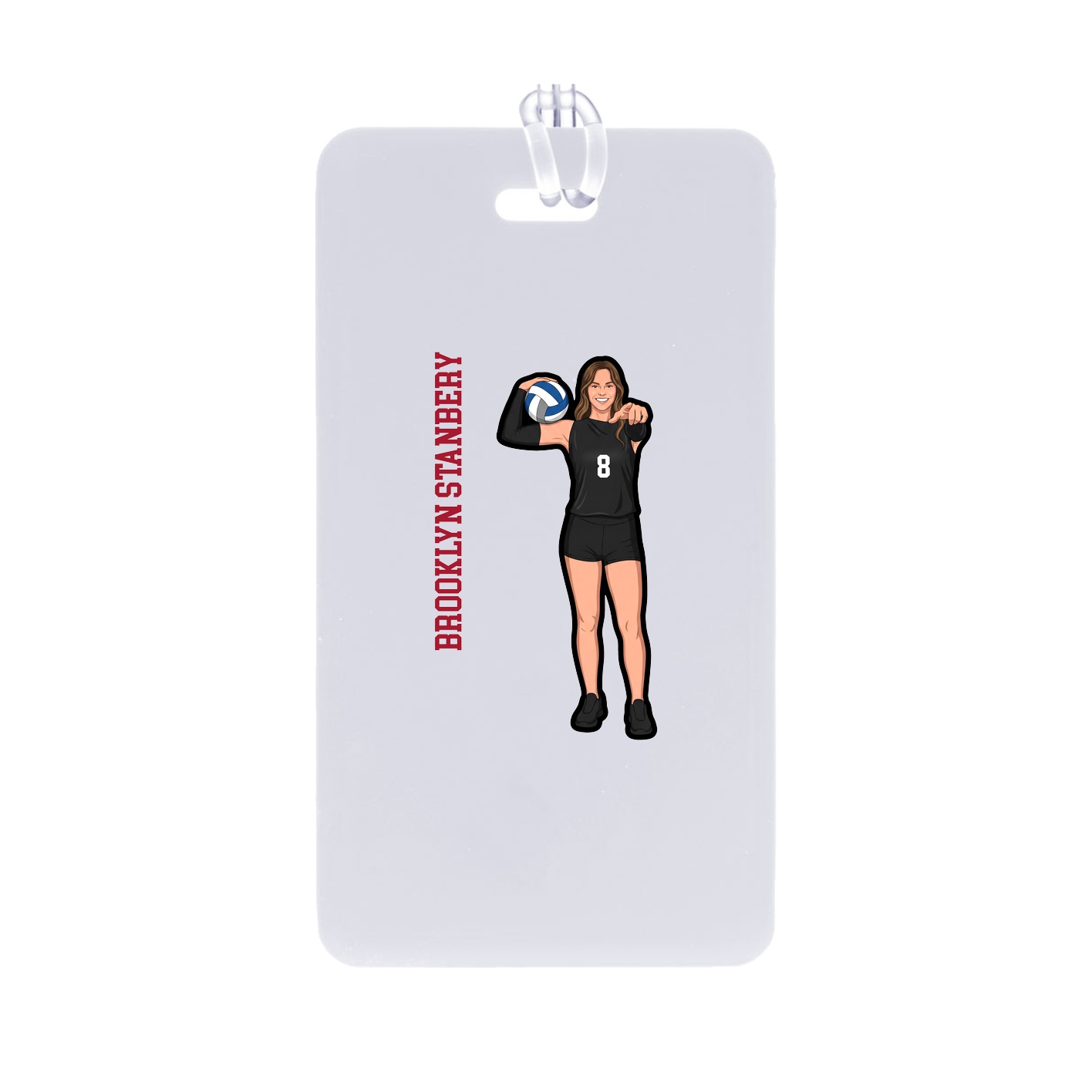 Bag Tag — Name Vertical in Classic