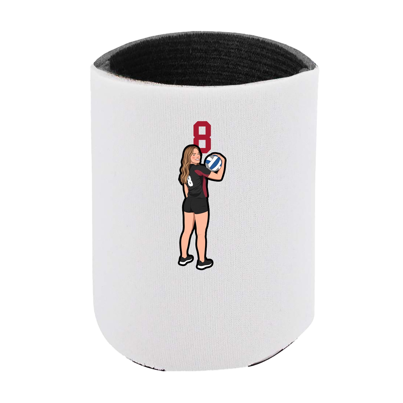 Can Holder — Number Top in White