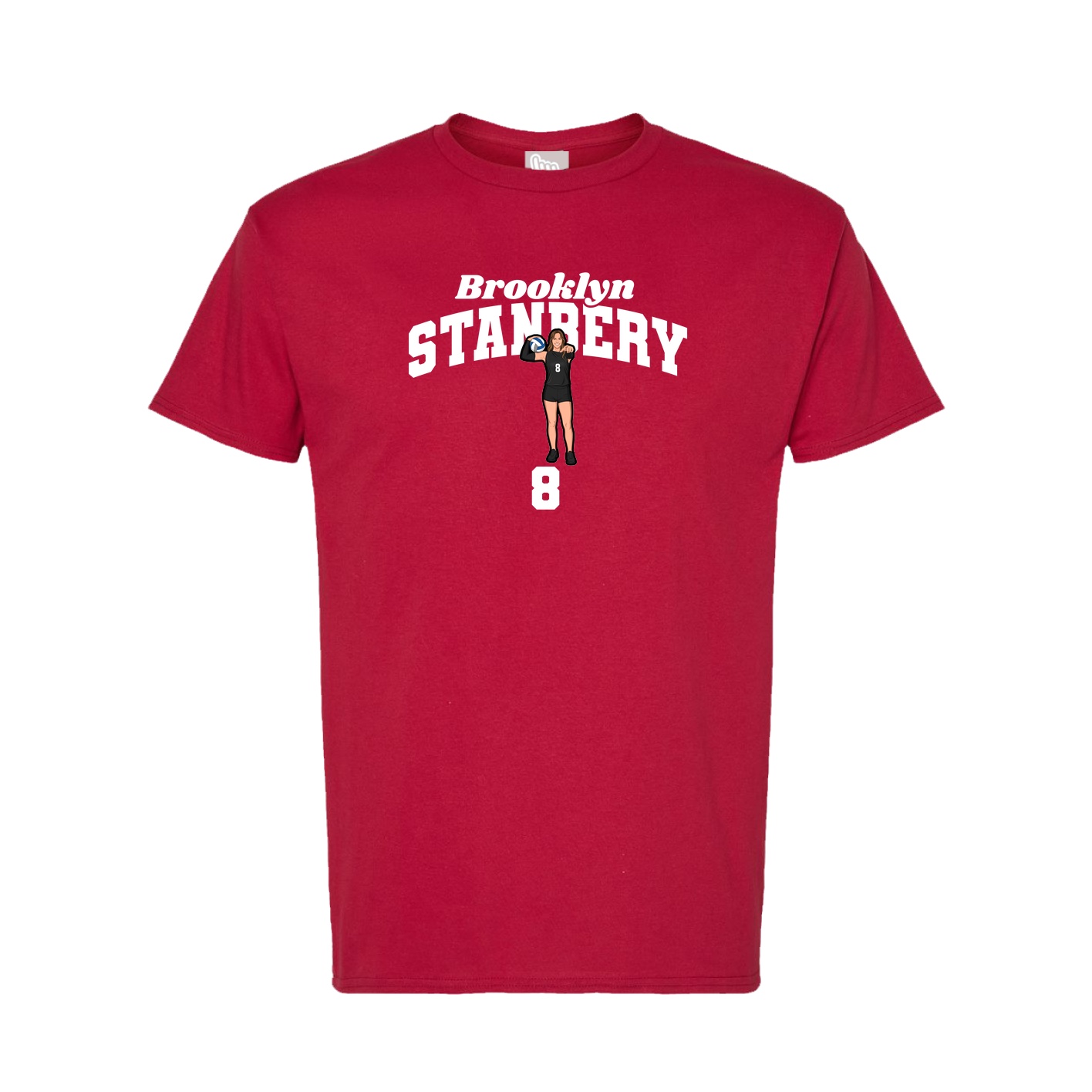 Tee — Signature Arch in Crimson