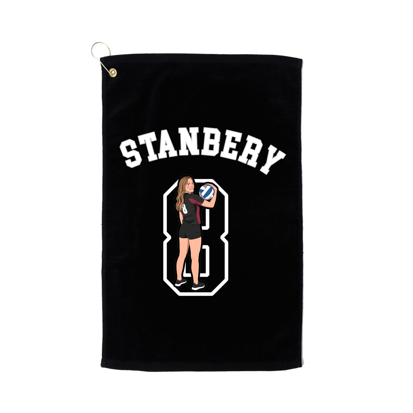 Golf Towel — Shirsey Arch in Black