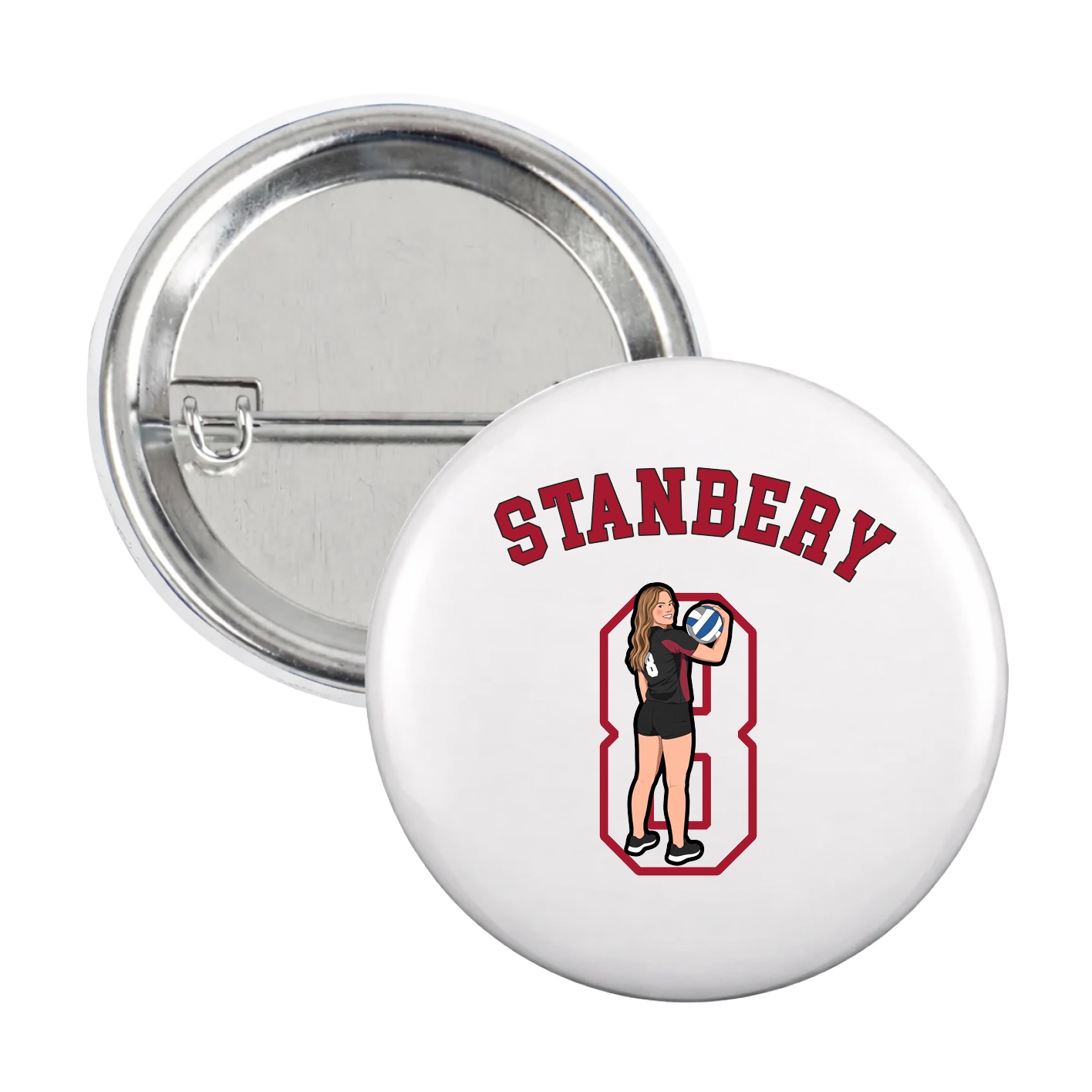 Game Day Button — Shirsey Arch in White