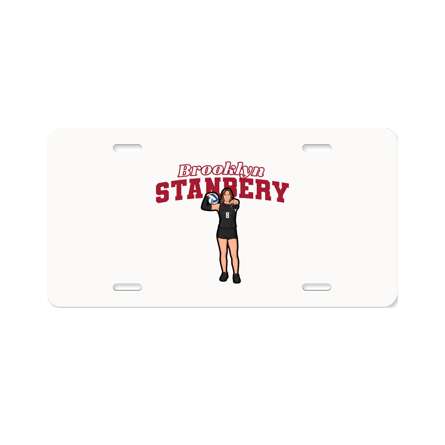 License Plate — Name Arch in Classic