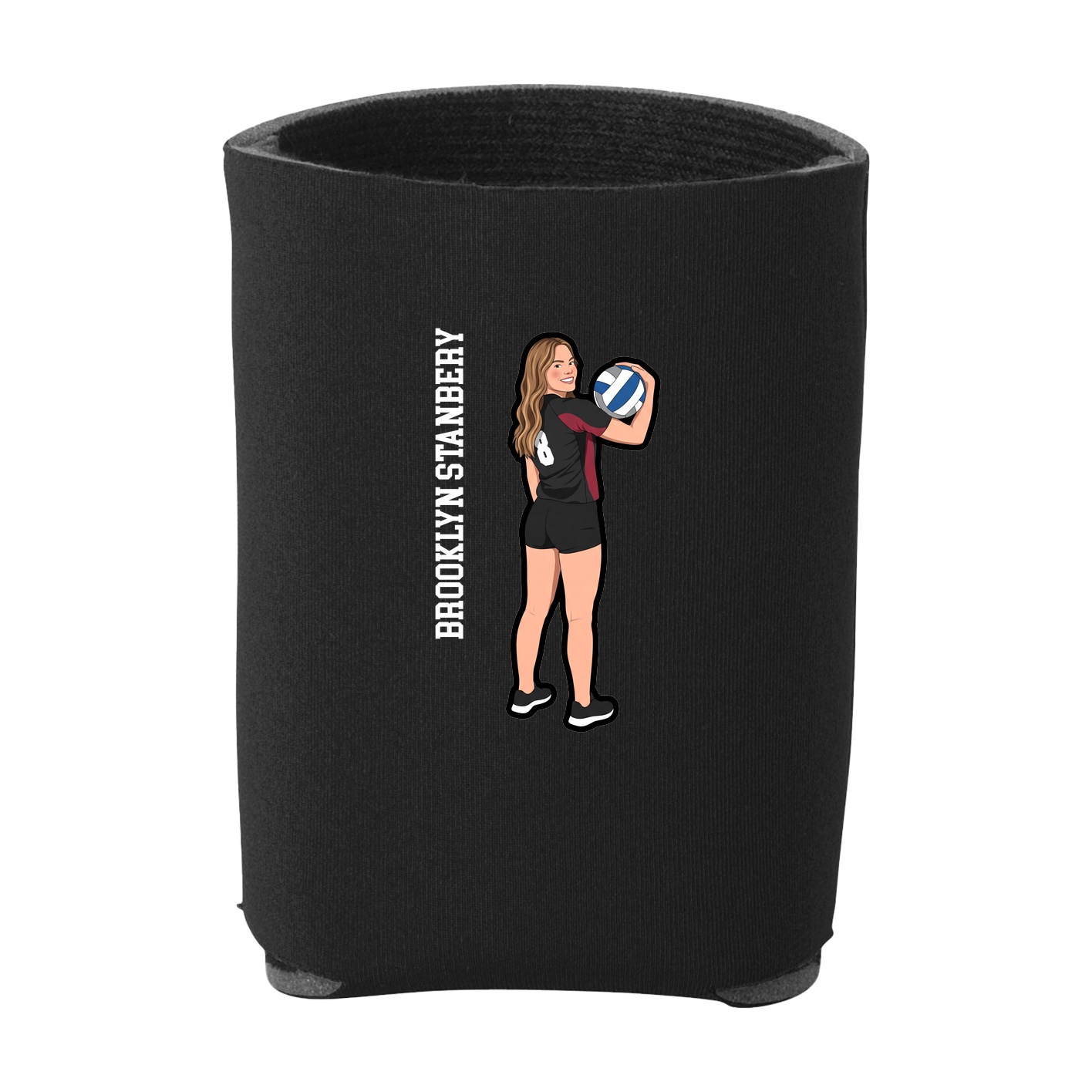 Can Holder — Name Vertical in Black