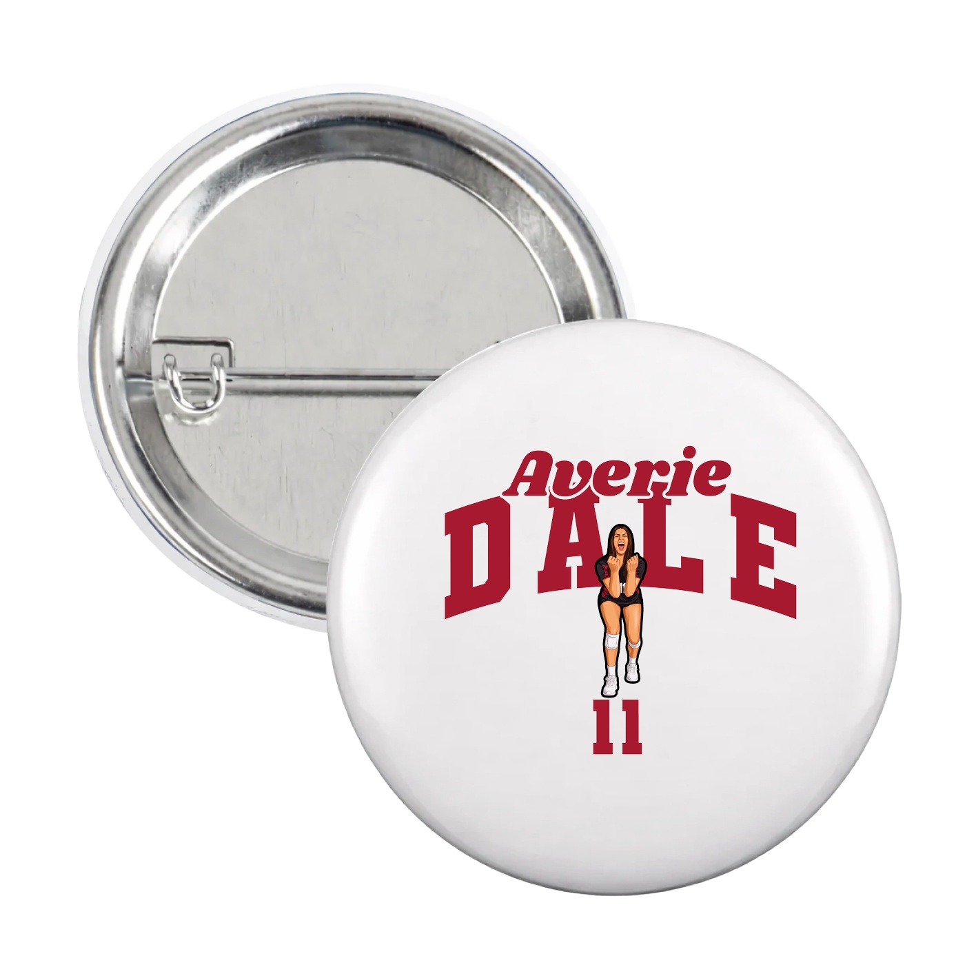 Game Day Button — Signature Arch in White