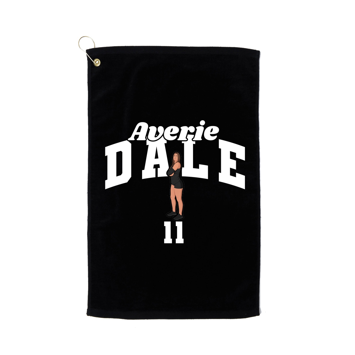 Golf Towel — Signature Arch in Black