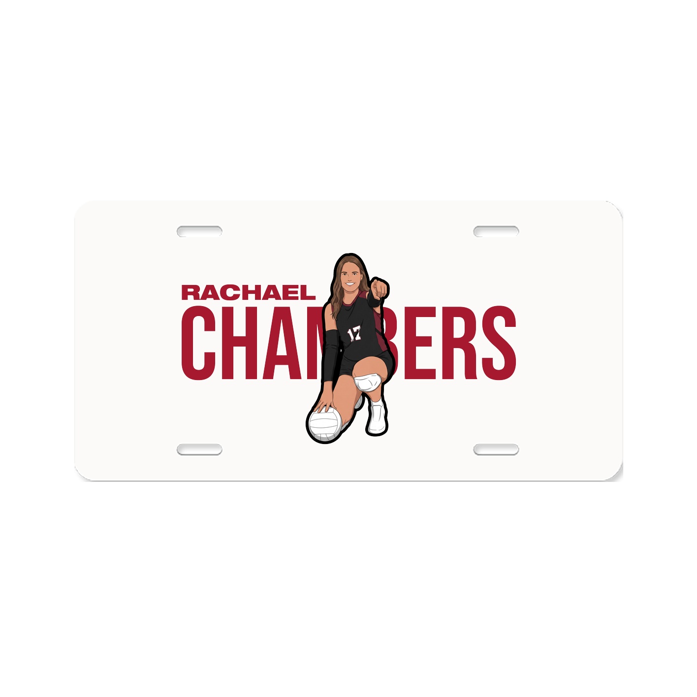 License Plate — Player Name in Classic