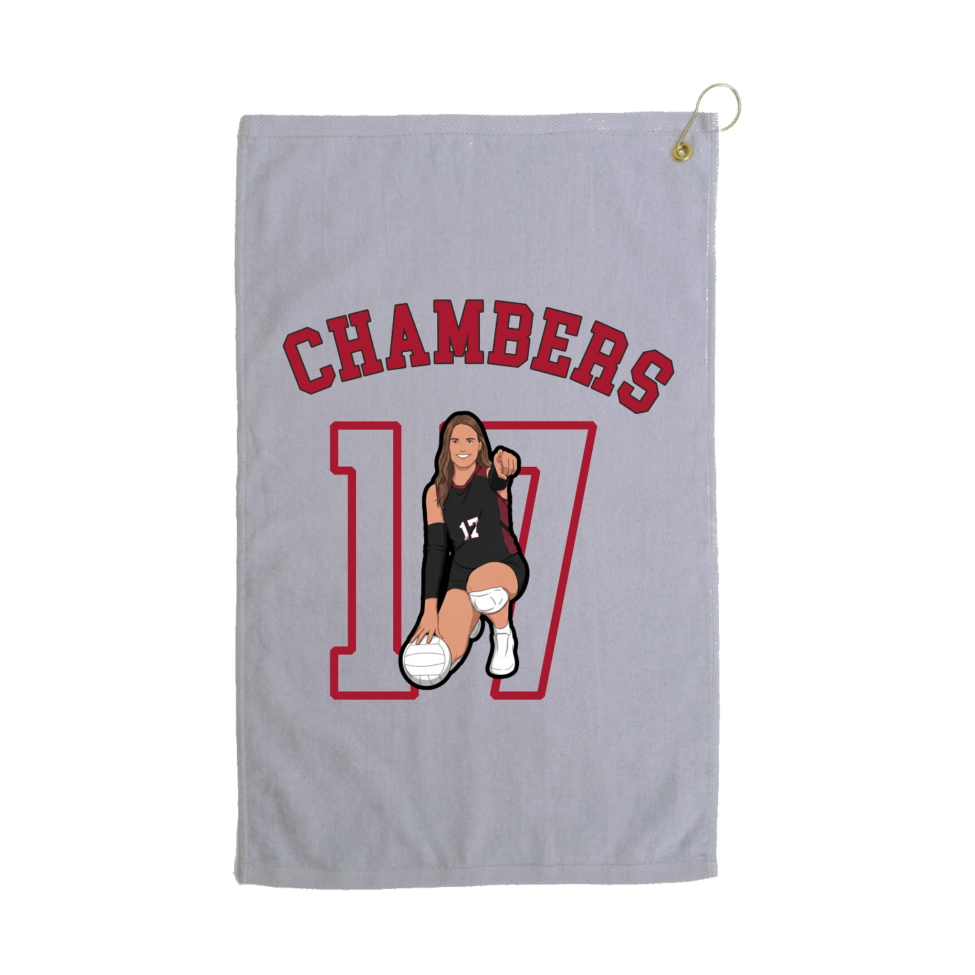 Golf Towel — Shirsey Arch in Grey