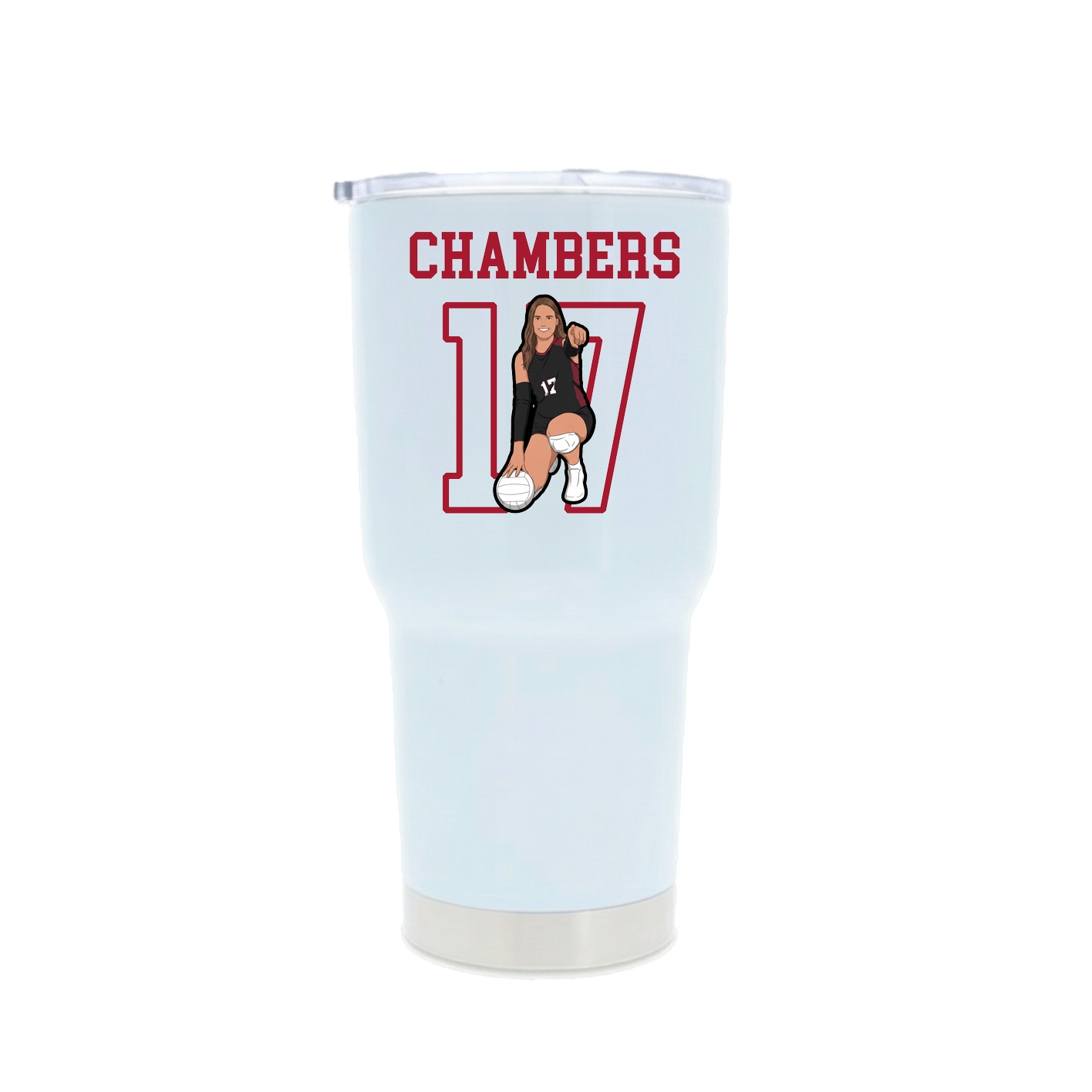 30oz Stainless Steel Tumbler — Shirsey in White