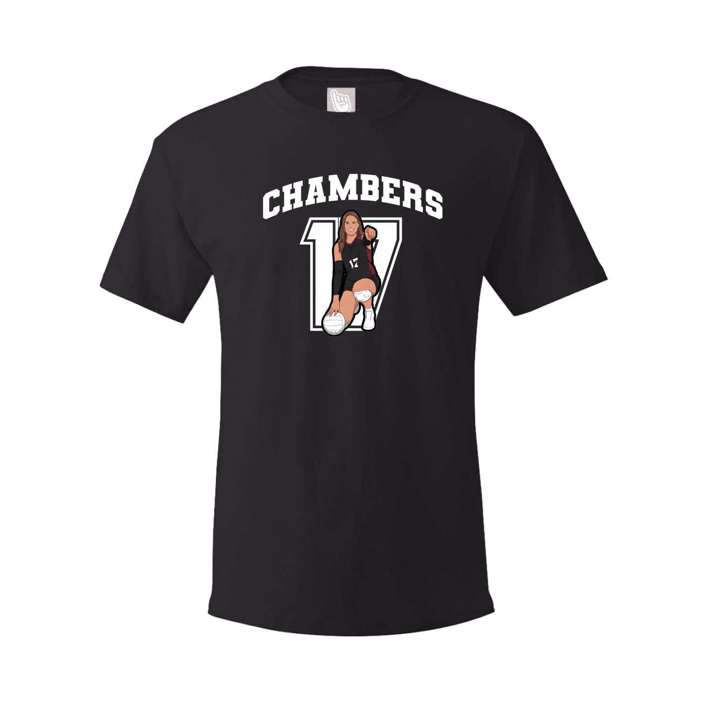 Youth Tee — Number in Black