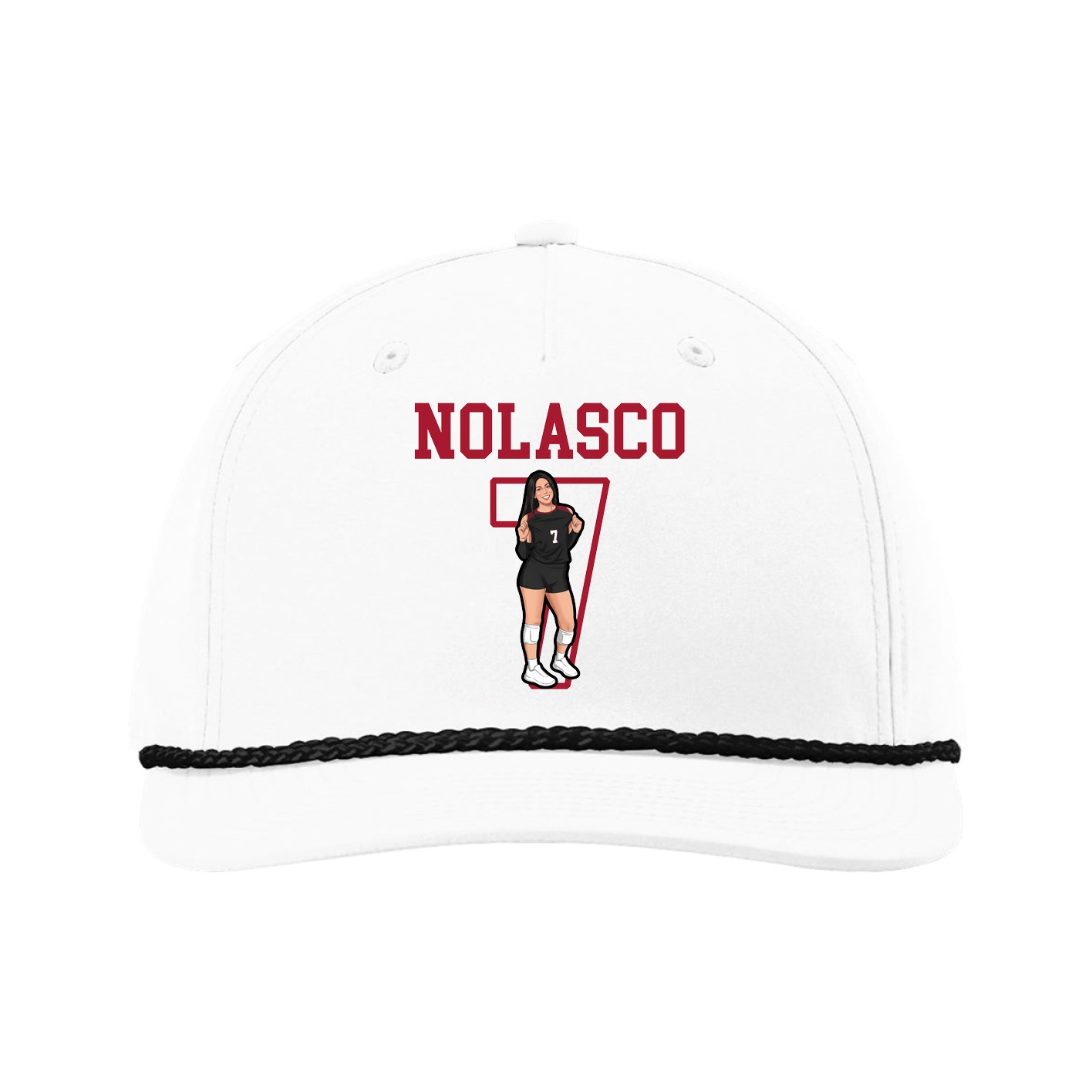 Five-Panel Classic Rope Cap — Shirsey in White
