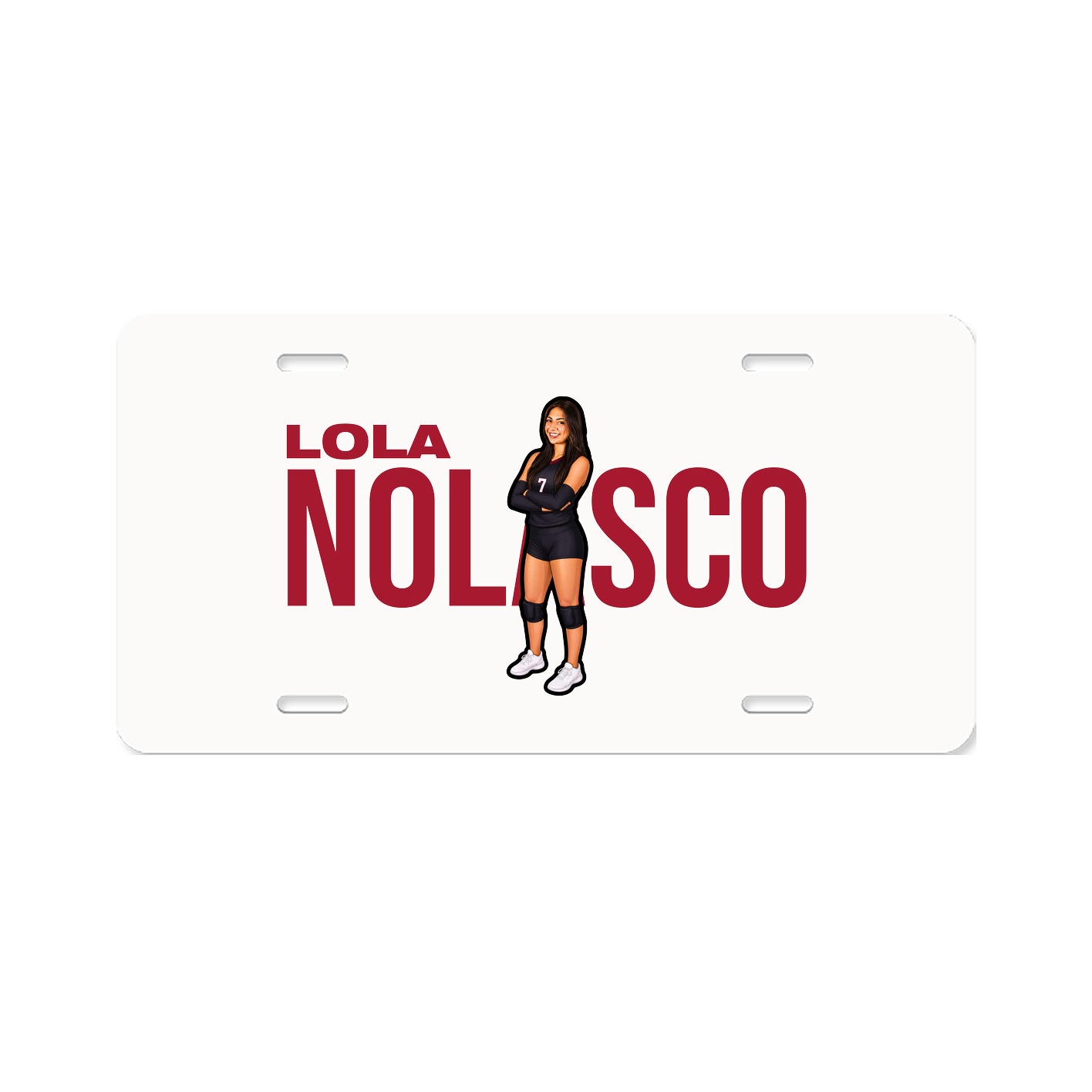 License Plate — Player Name in Classic
