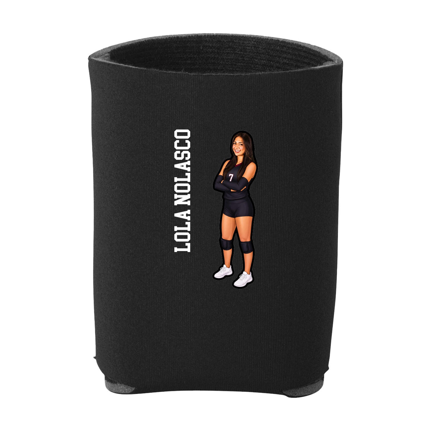 Can Holder — Name Vertical in Black