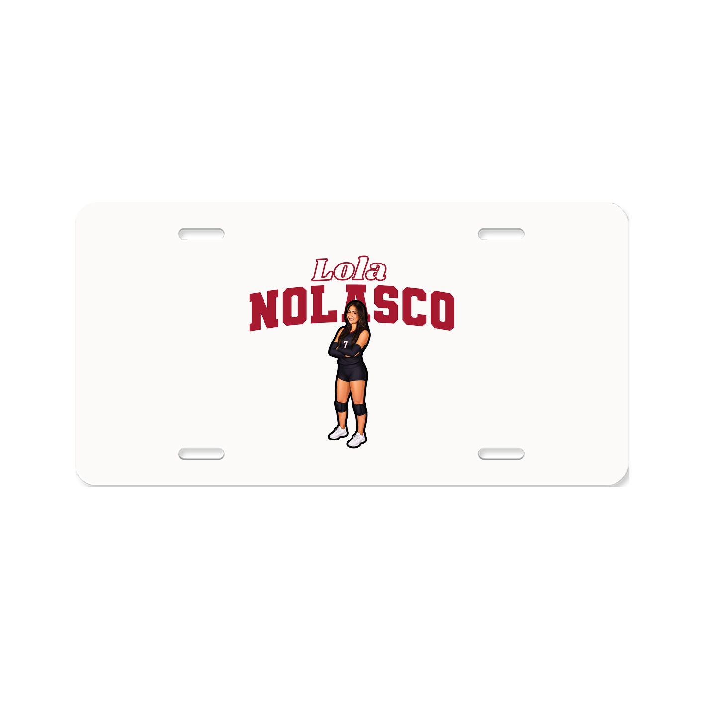 License Plate — Name Arch in Classic