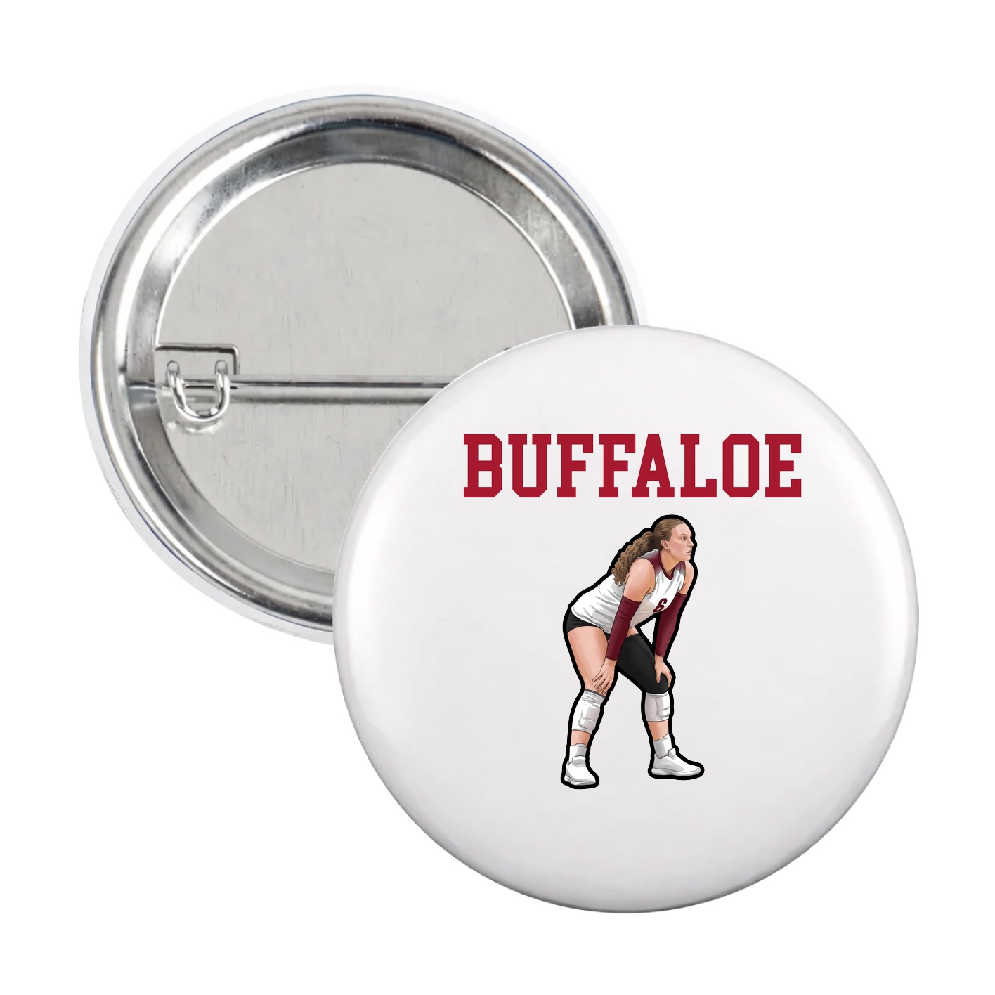 Game Day Button — Shirsey in White