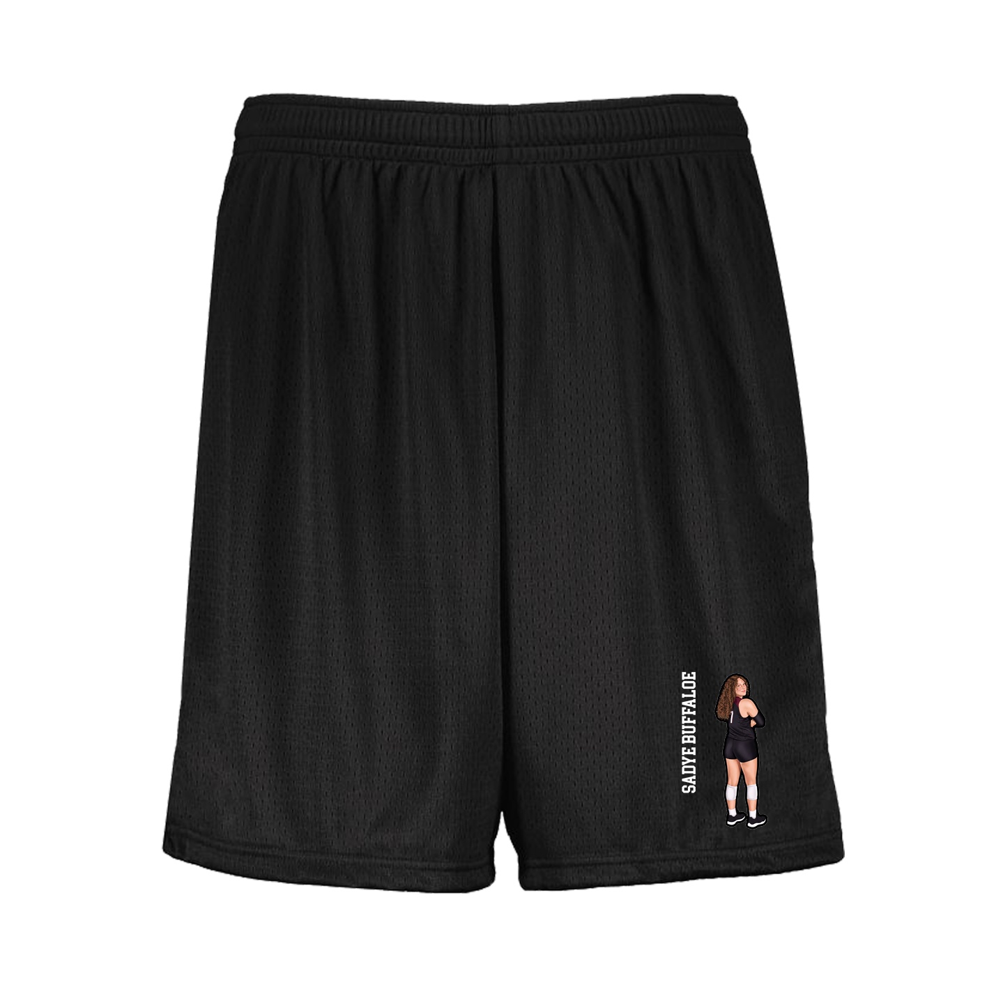 Shorts — Name Vertical in Black