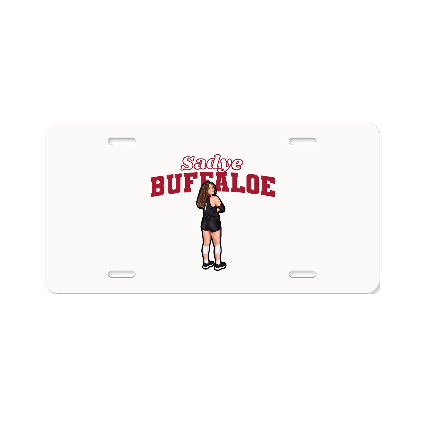 License Plate — Name Arch in Classic