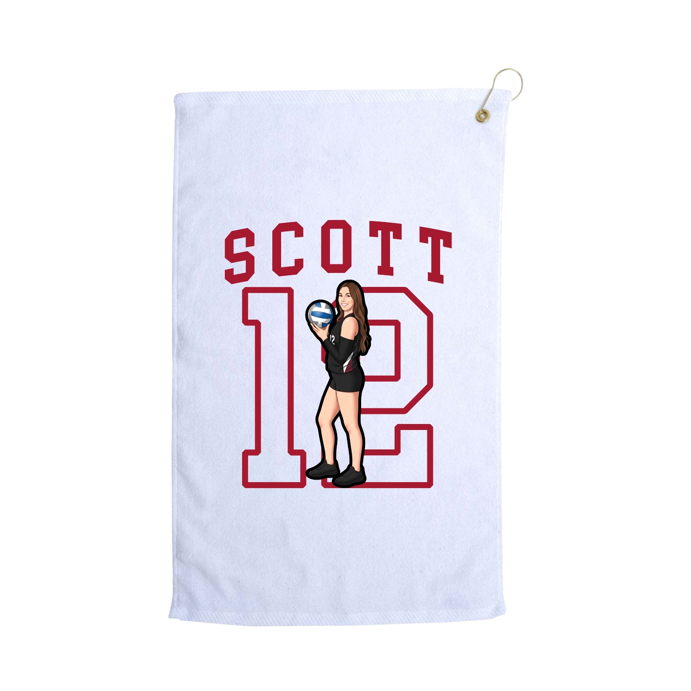 Golf Towel — Shirsey in White