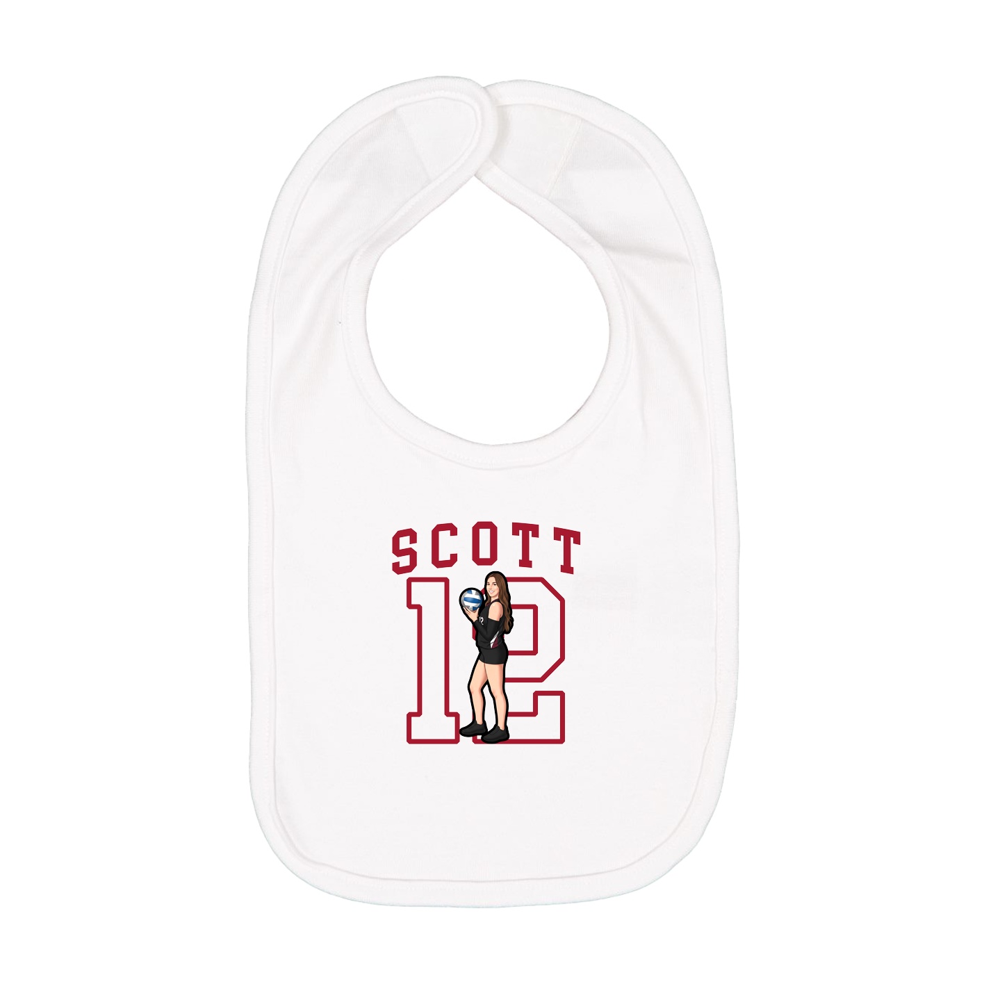 Infant Bib — Shirsey in White