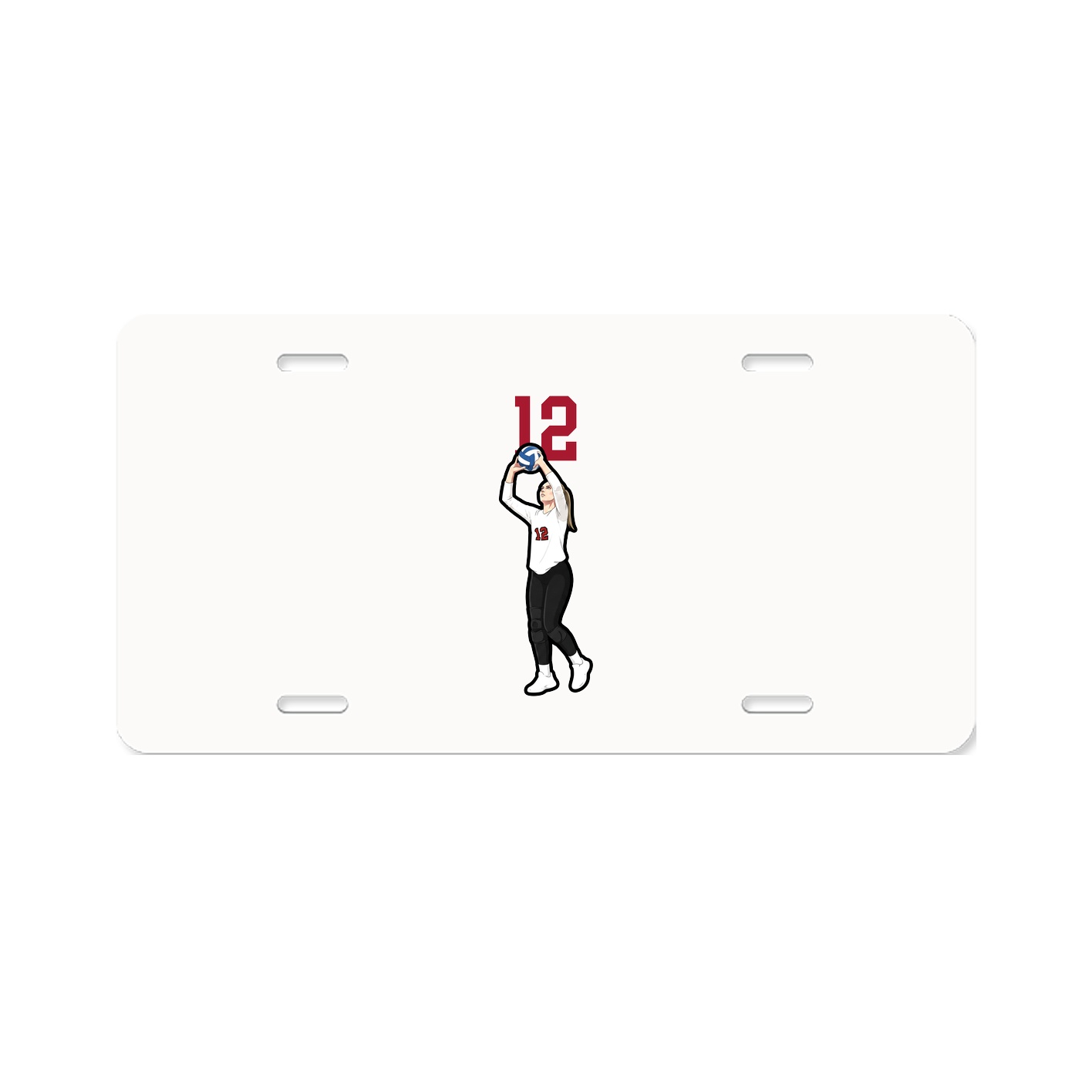 License Plate — Number Top in Classic