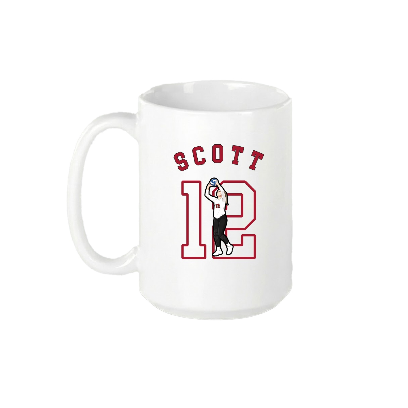 15oz Coffee Mug — Shirsey Arch in White