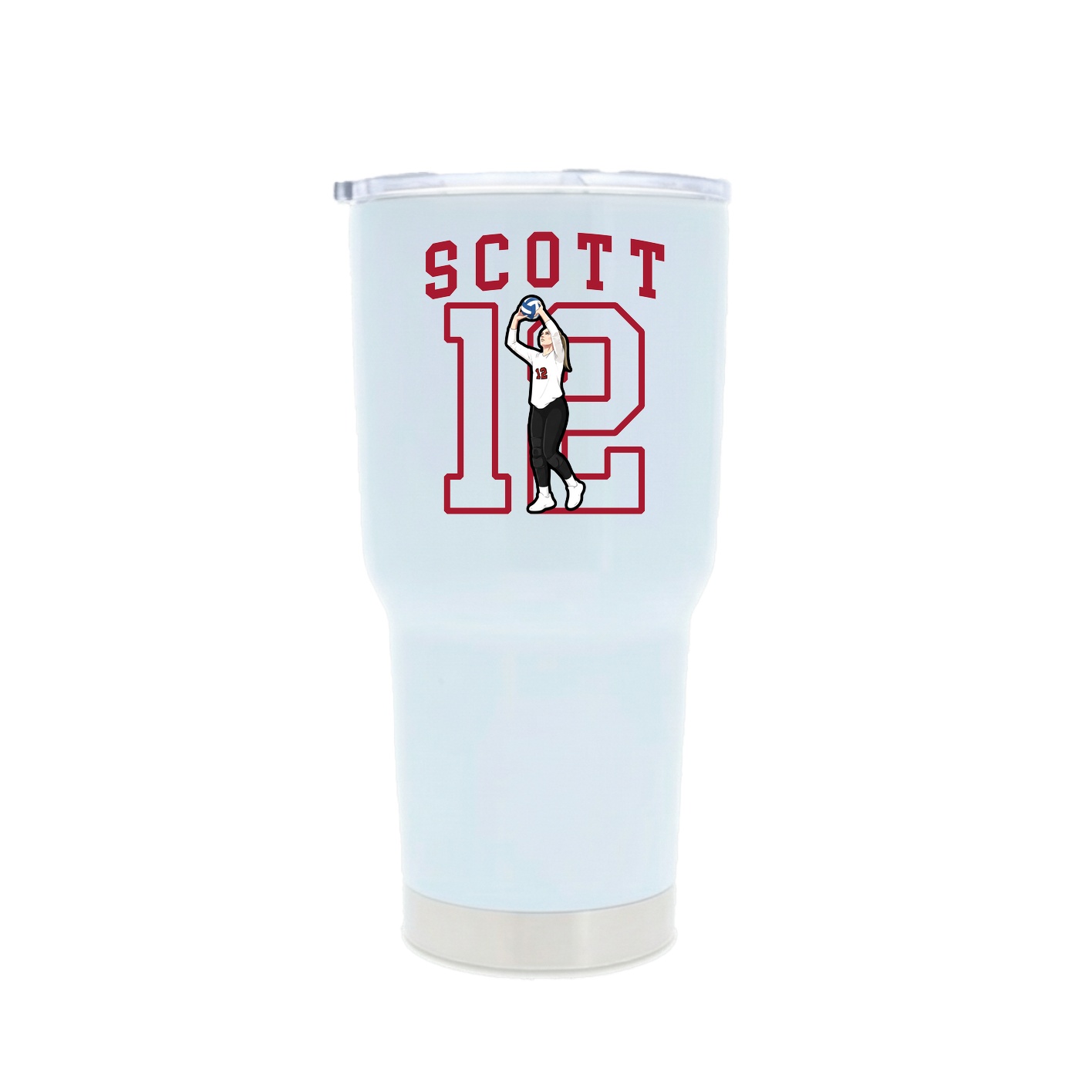 30oz Stainless Steel Tumbler — Shirsey in White
