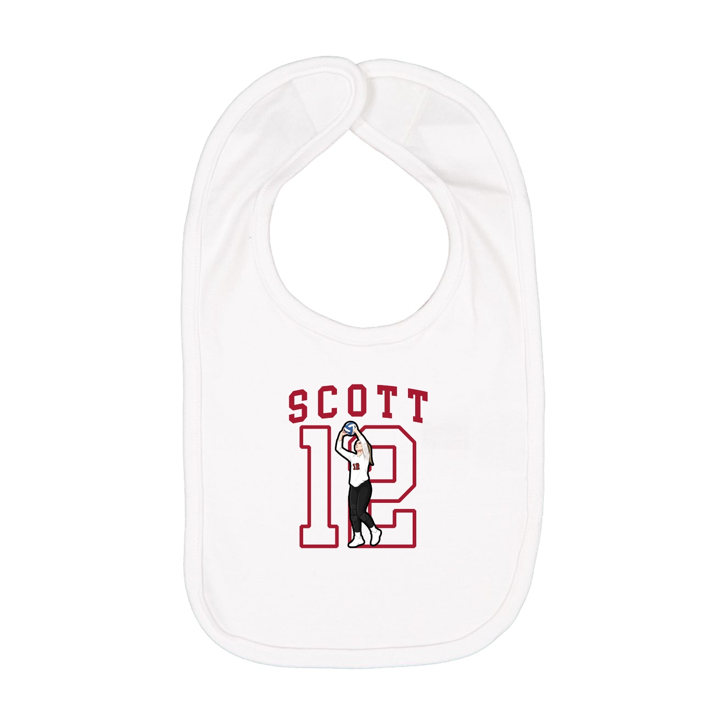 Infant Bib — Shirsey in White