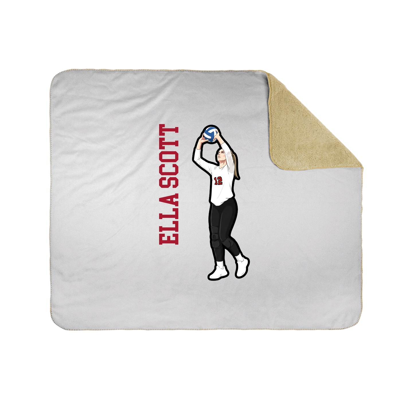 50x60 Sherpa Lined Throw Blanket