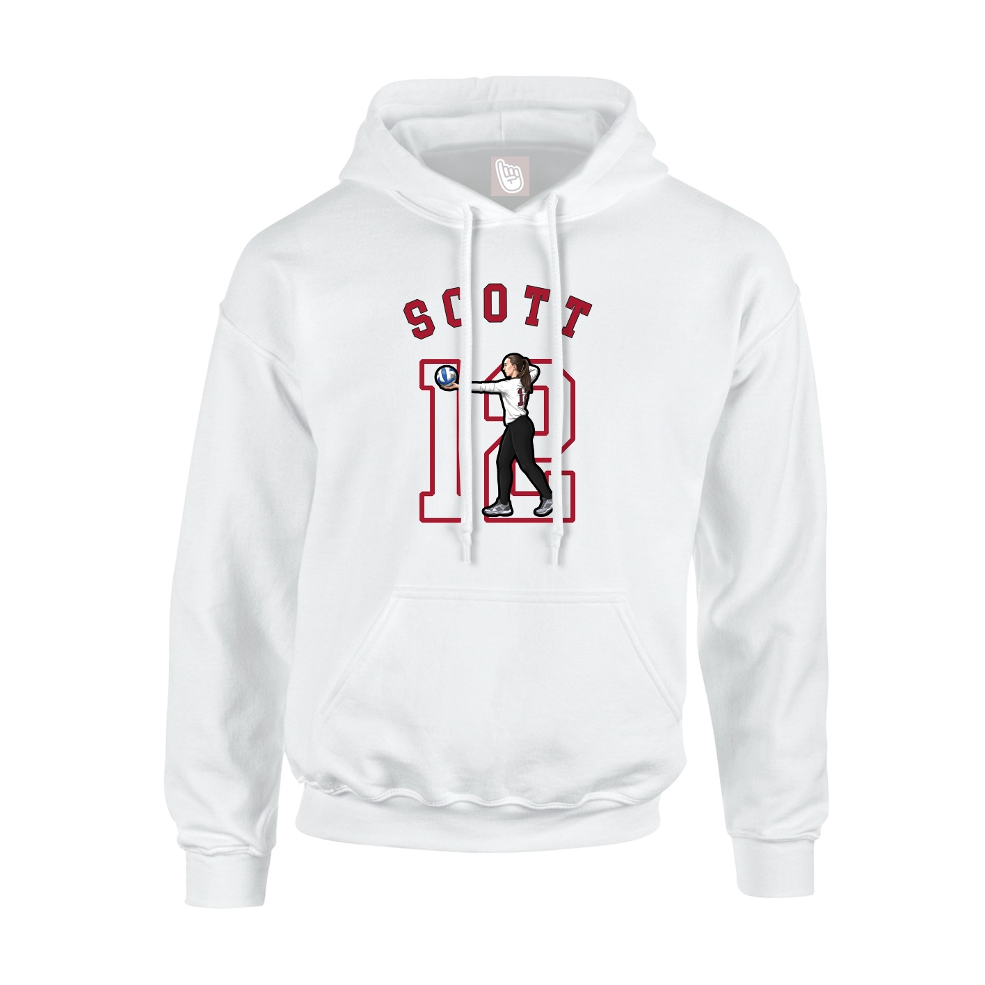 Hoodie — Shirsey Arch in White