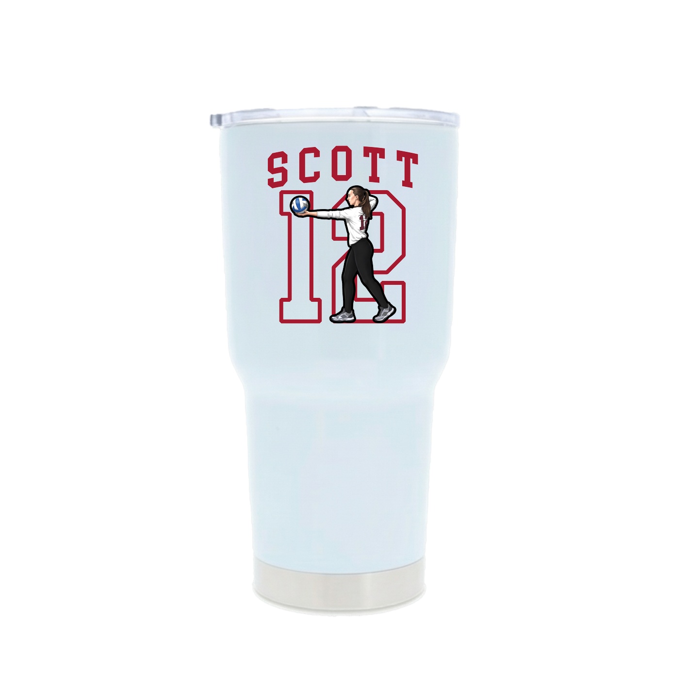 30oz Stainless Steel Tumbler — Shirsey in White