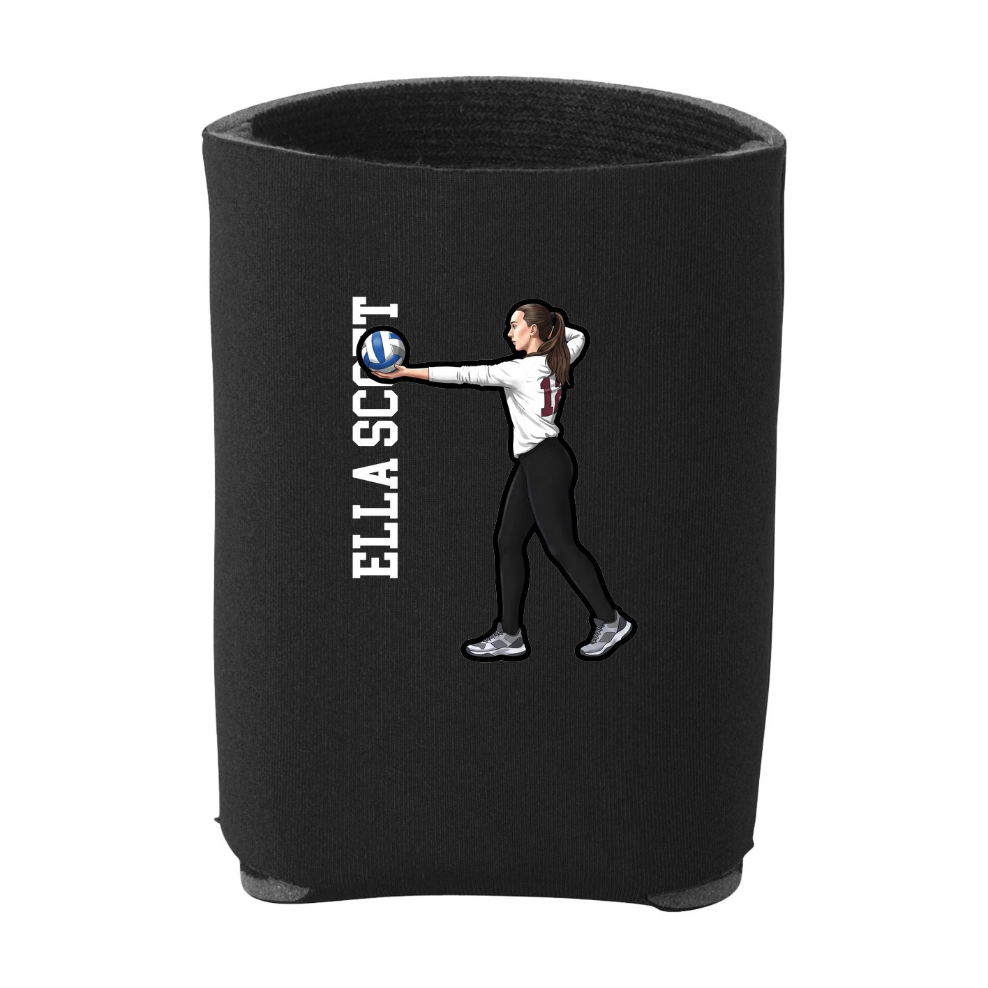 Can Holder — Name Vertical in Black