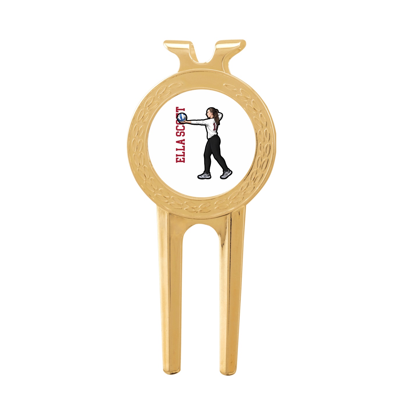 Divot Tool with Ball Marker — Name Vertical in Classic