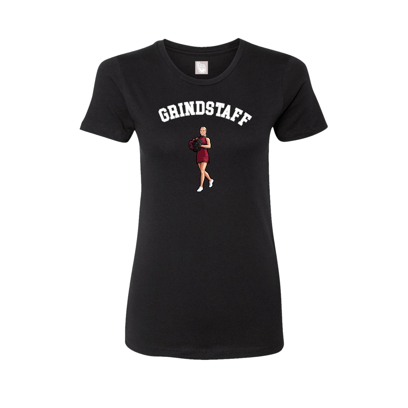 Fitted Women's Tee — Shirsey Arch in Black