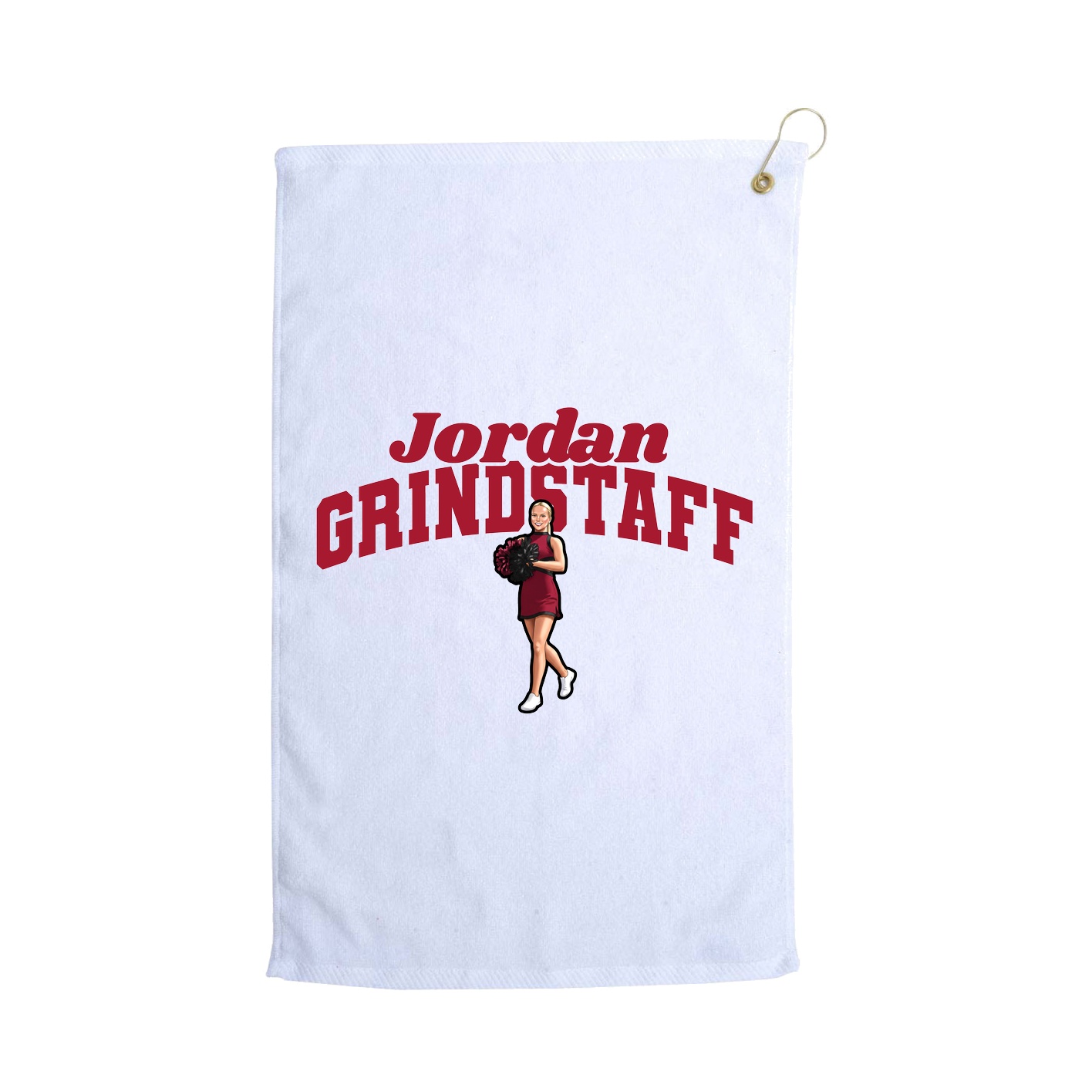 Golf Towel — Signature Arch in White