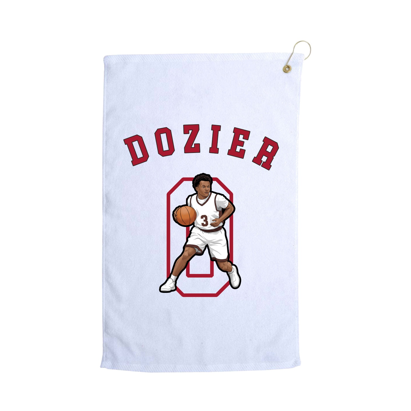 Golf Towel — Shirsey Arch in White