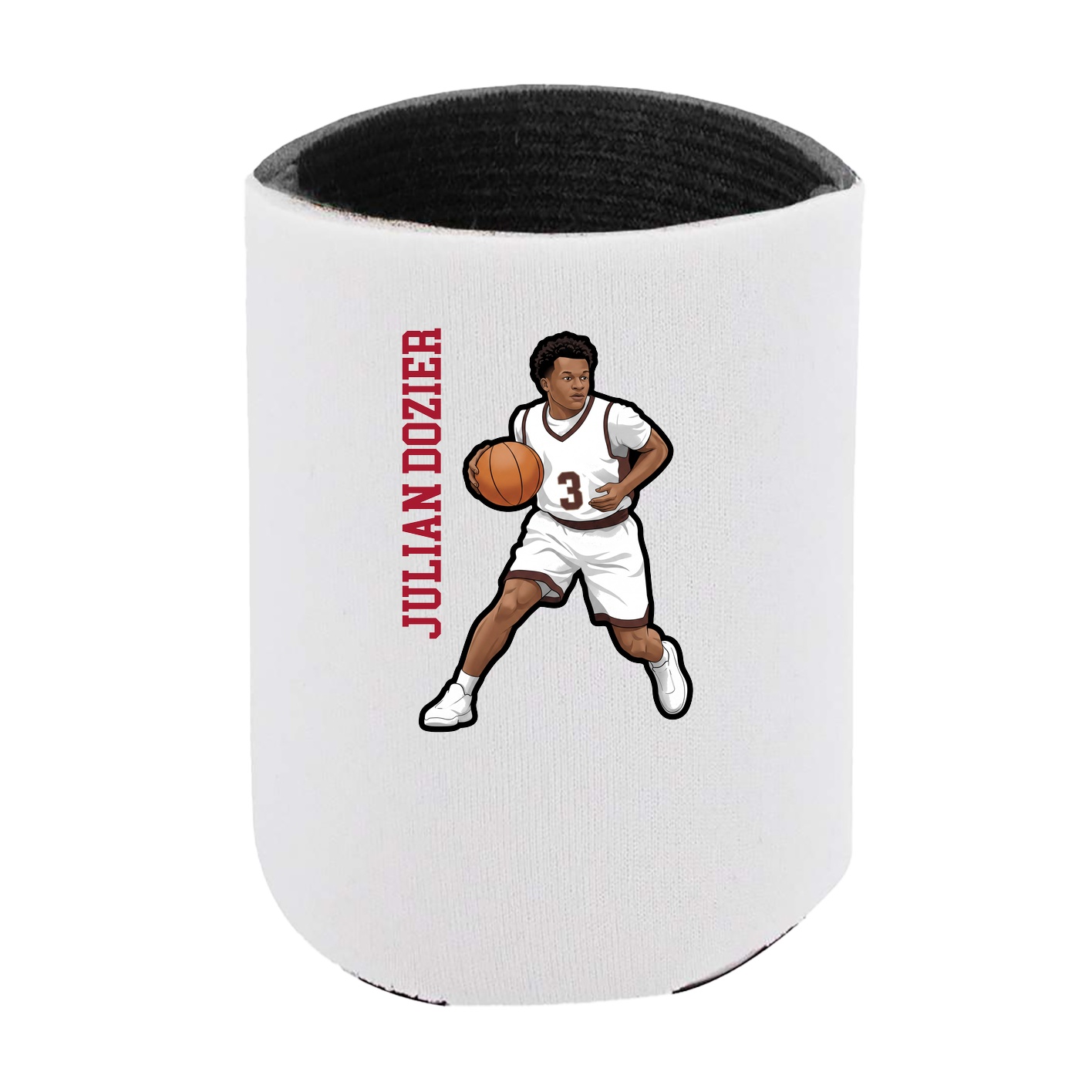 Can Holder — Name Vertical in White