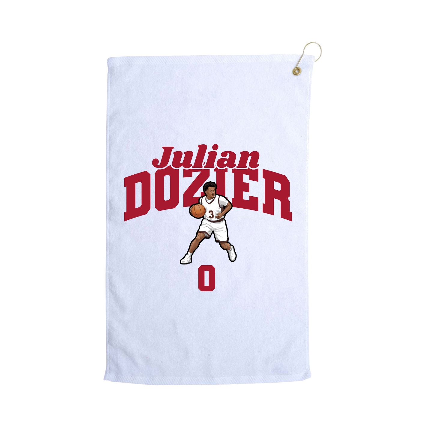 Golf Towel — Signature Arch in White