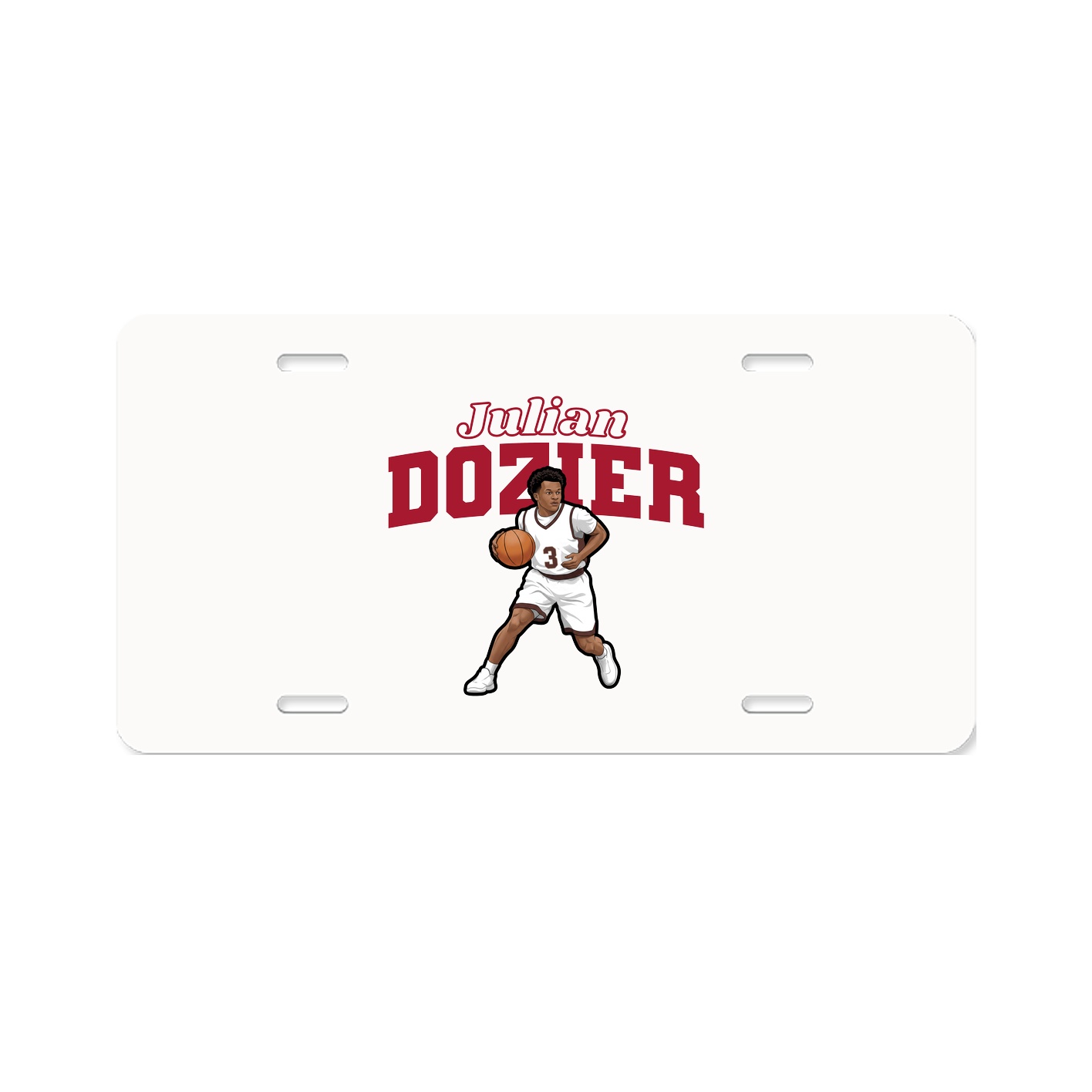License Plate — Name Arch in Classic