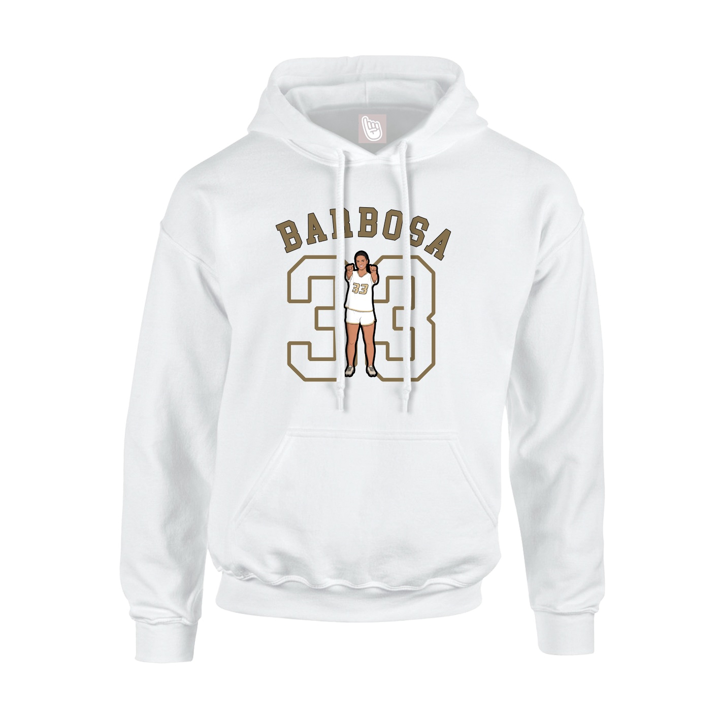 Youth Hoodie — Shirsey Arch in White