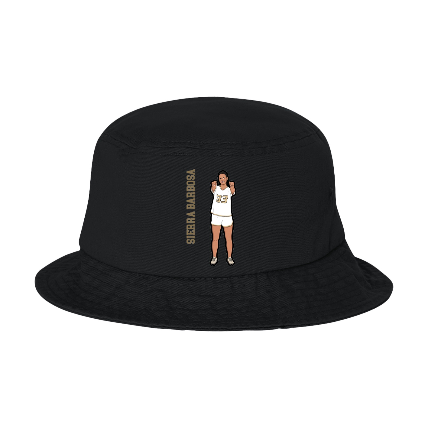 Bucket Cap — Name Vertical in Black