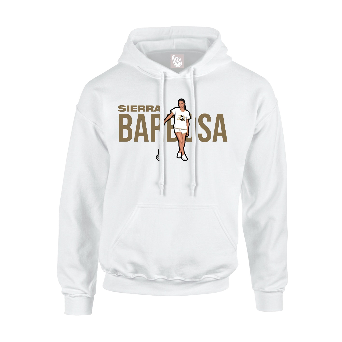 Hoodie — Player Name in White