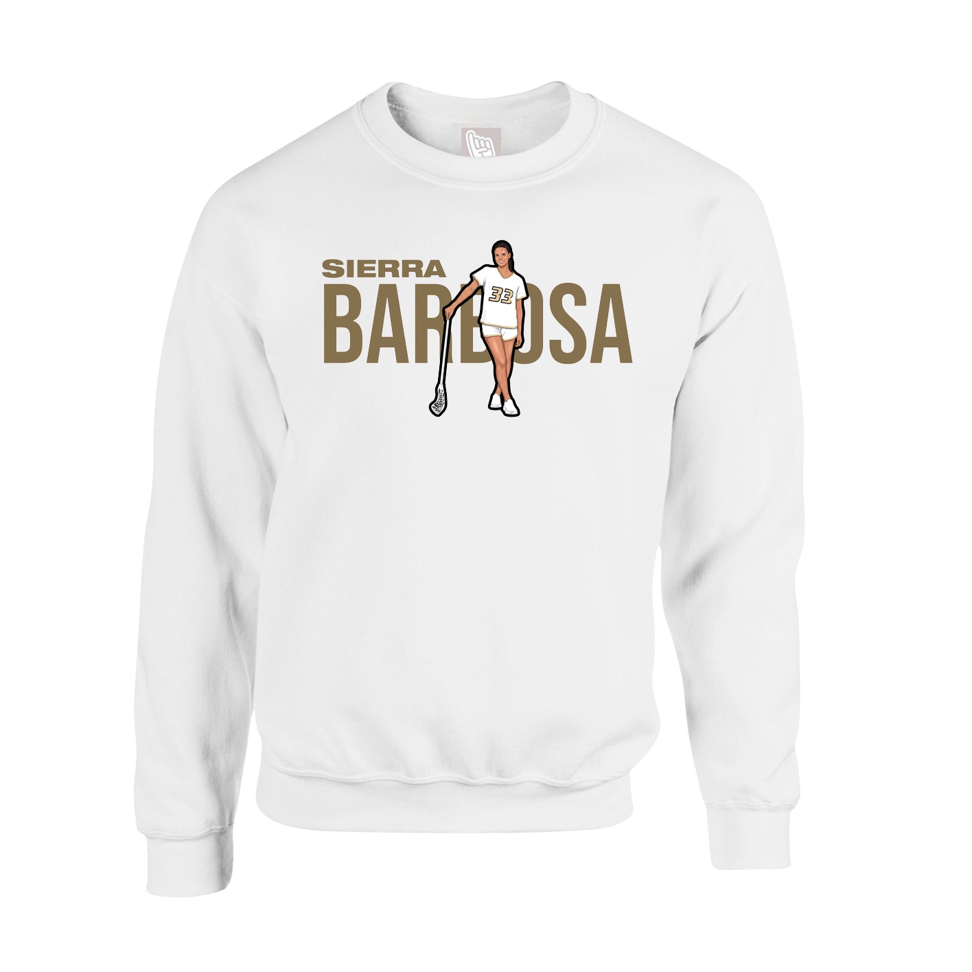 Fleece Crew — Player Name in White